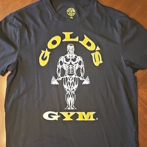 Gold's Gym Black Short-Sleeve Logo Tee